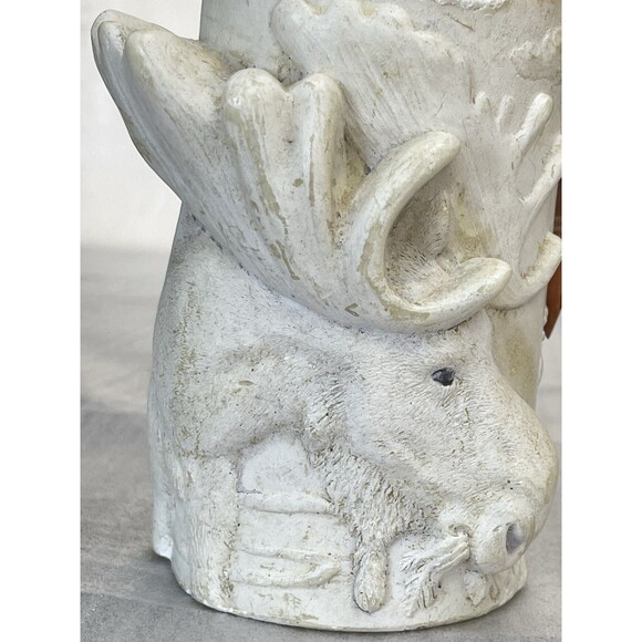Moose Pillar Candle Sculpted Wax Animal Spirits - LAVA Enterprises- 5.5" tall - Picture 3 of 9